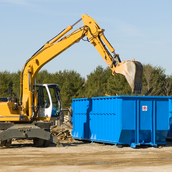 what happens if the residential dumpster is damaged or stolen during rental in Garrett Texas